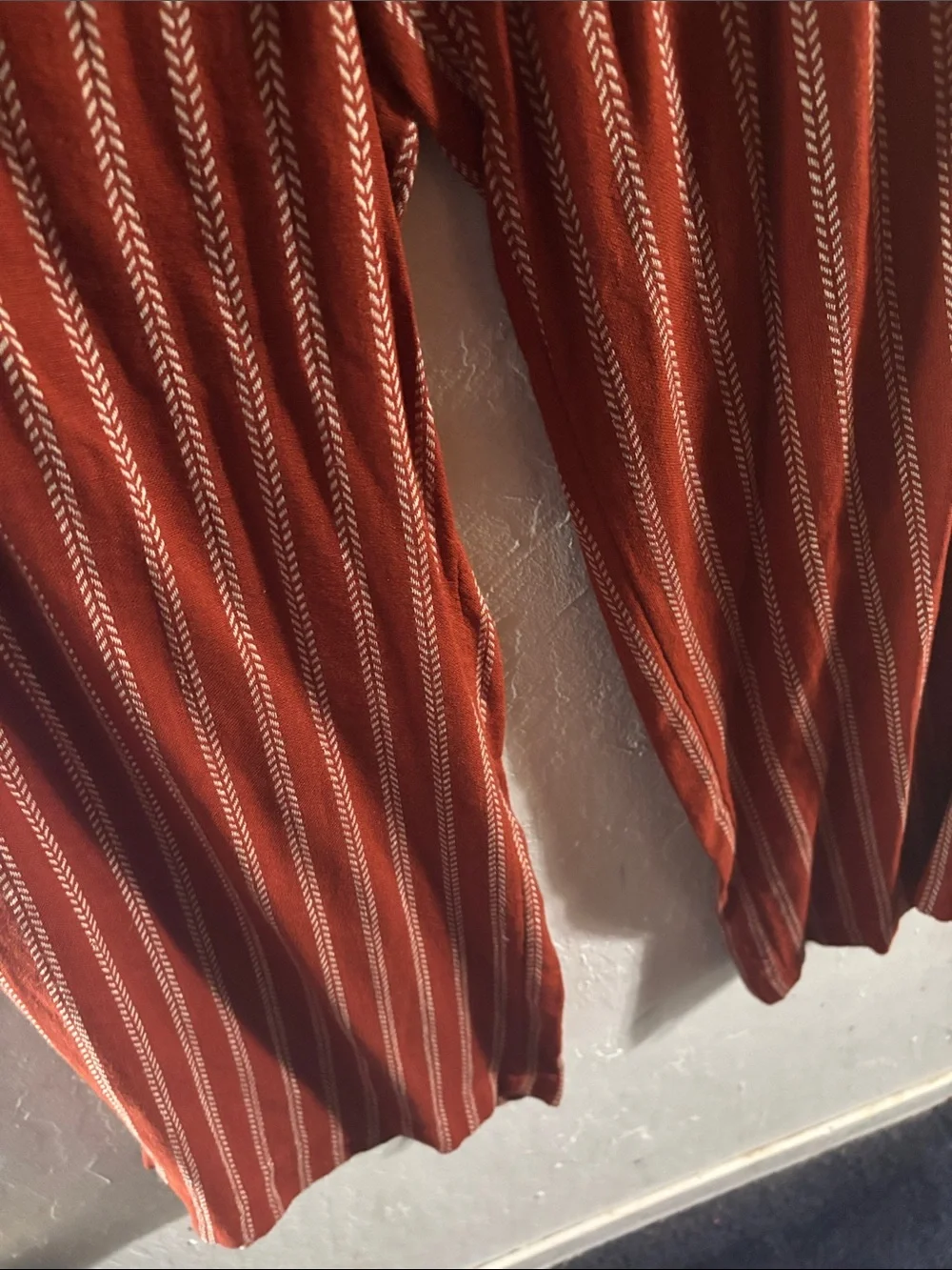 Sonoma Burnt Orange Striped woman’s Drawstring Joggers